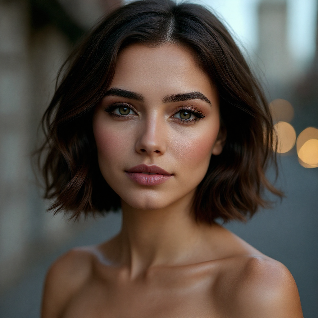 Image edited with the Short Hair AI filter