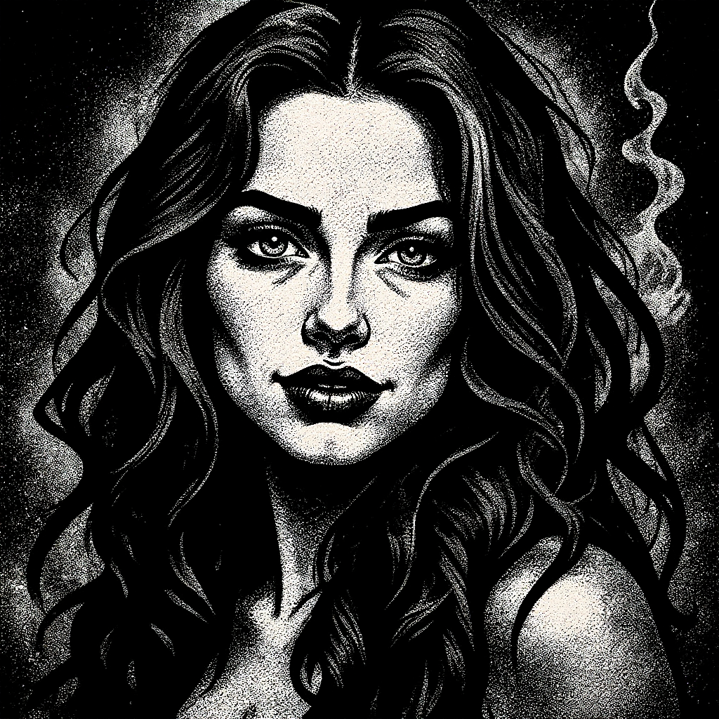Image created with the Sin City AI filter – Jun 19, 2025