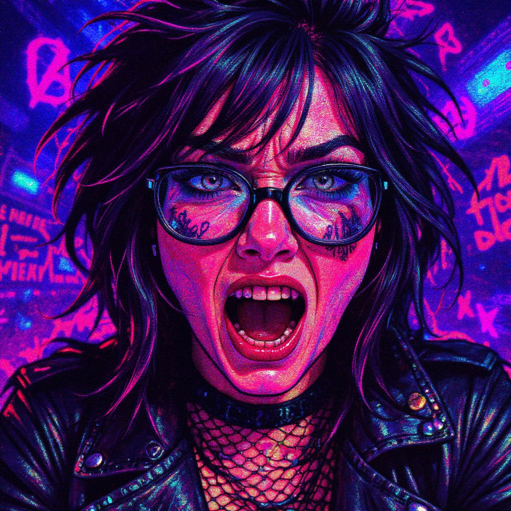 Image created with the TikTok Punk AI filter – Jun 30, 2025