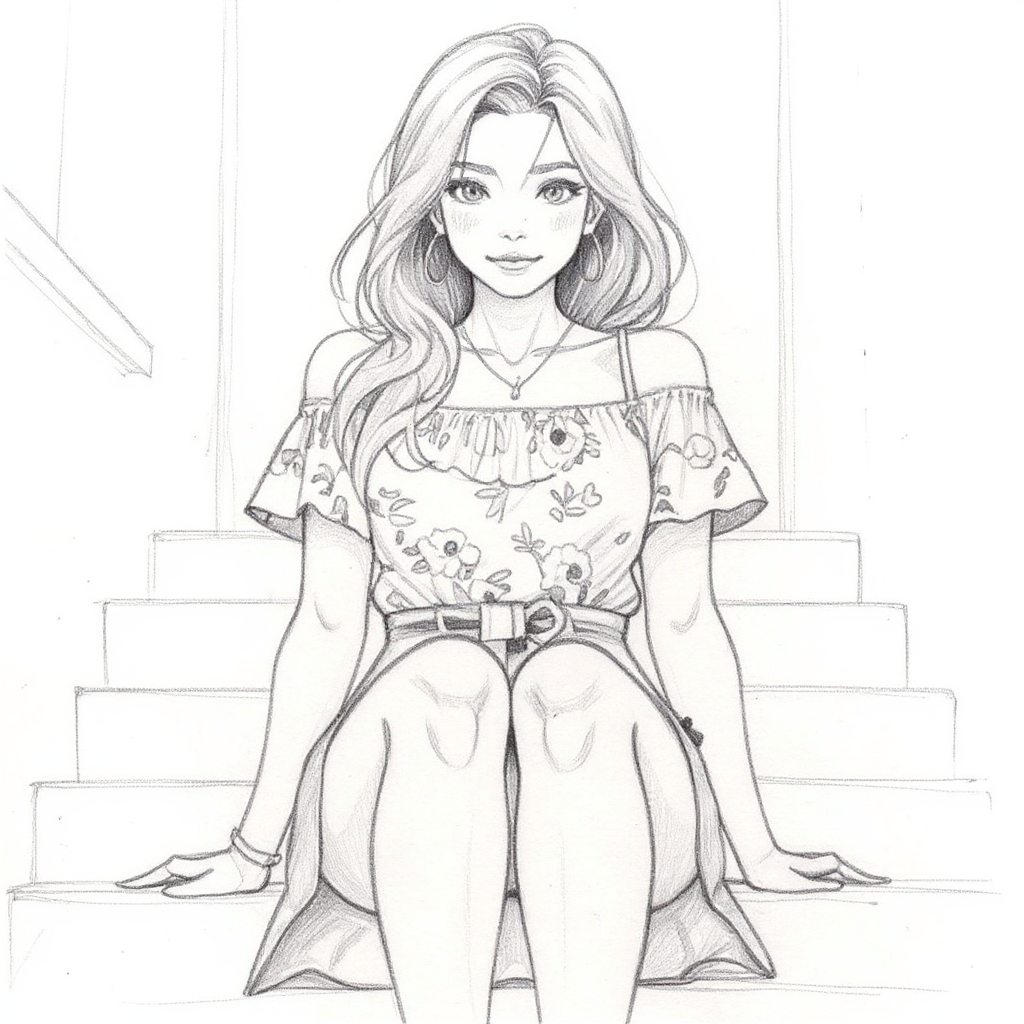 Image edited with the Sketch AI filter