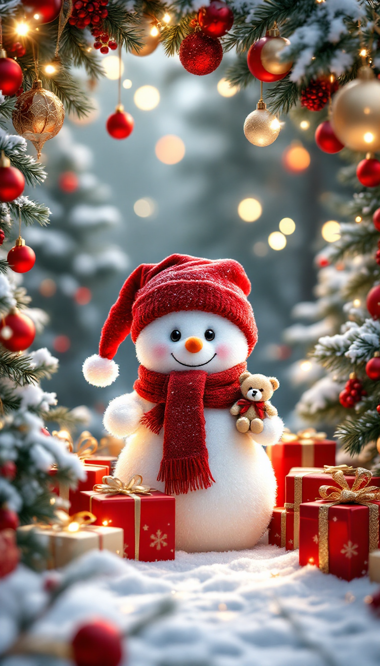 Enchanted Winter Wonderland: A Cozy Holiday Scene