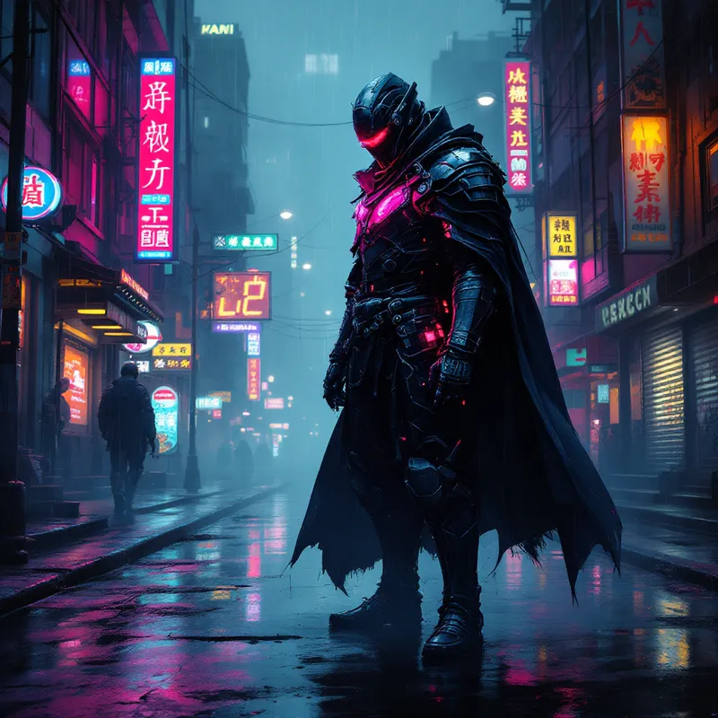 Cyberpunk Generator - Neon Shadows: The Street Samurai
